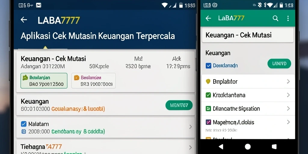 Tampilan antarmuka LABA777 yang sederhana dan efisien untuk Cek Mutasi.