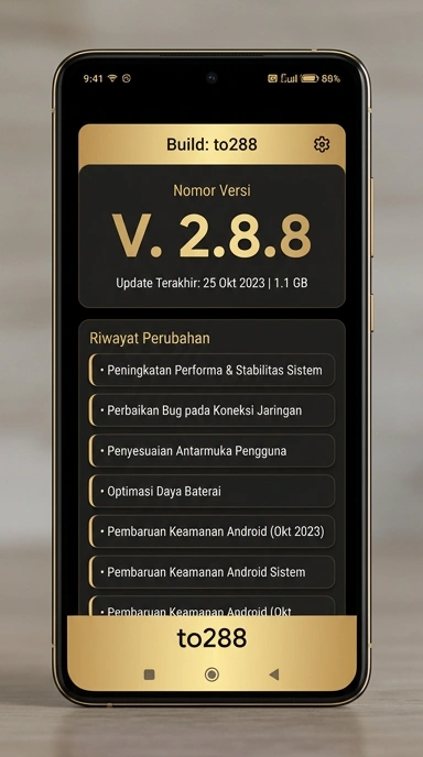 Riwayat Versi APK to288 untuk Pengguna Android